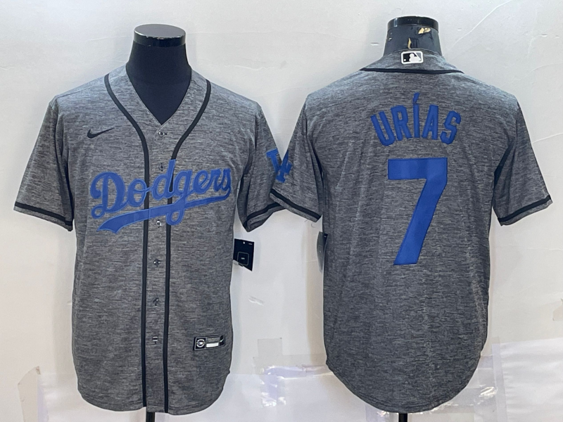 Men's Los Angeles Dodgers Julio Urias Gray Jersey